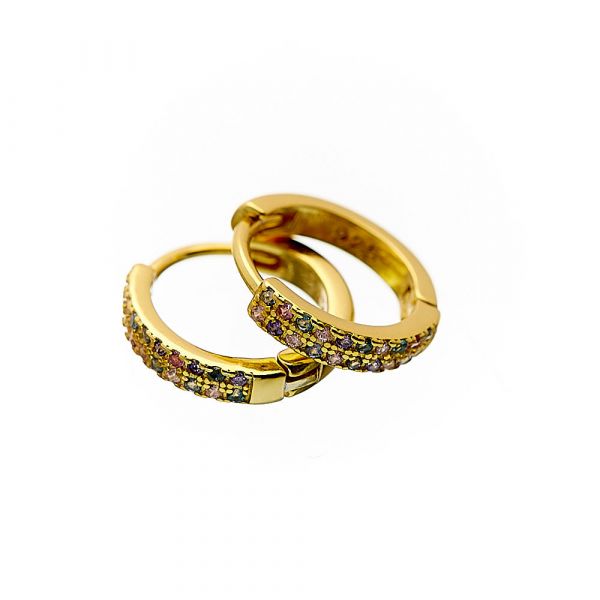 ARGOLLAS GOLD /CIRCONIO MULTICOLOR/PLATA 925