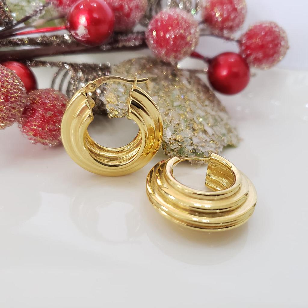 ARGOLLAS GOLD PLATA 925 Y BAÑO EN ORO 18K
